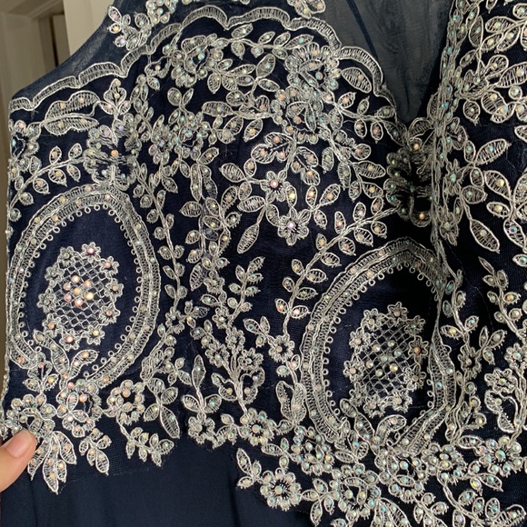 Eva USA Long Embellished Gown - Picture 6 of 12